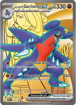 Cynthia's Garchomp ex 215 - Pokemon Destined Rivals