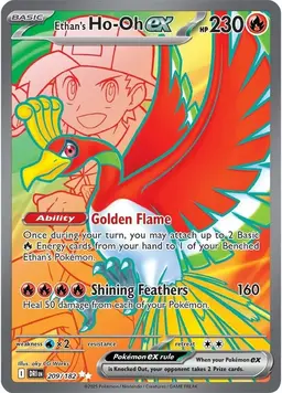Ethan's Ho-Oh ex 209 - Pokemon Destined Rivals