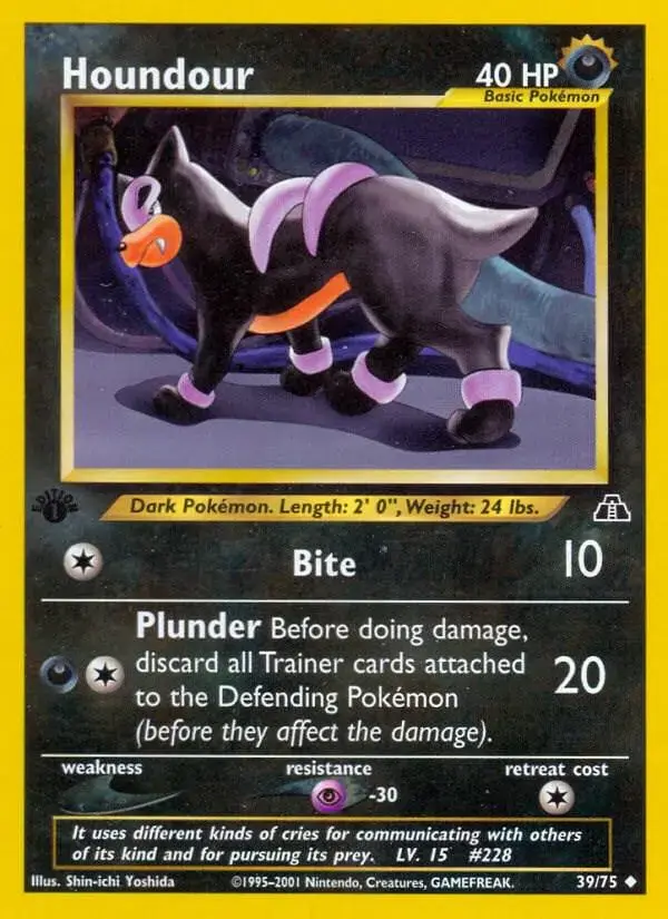 Houndour [1st Edition] - Pokemon Neo Discovery #39