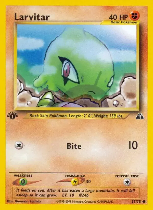 Larvitar [1st Edition] - Pokemon Neo Discovery #57