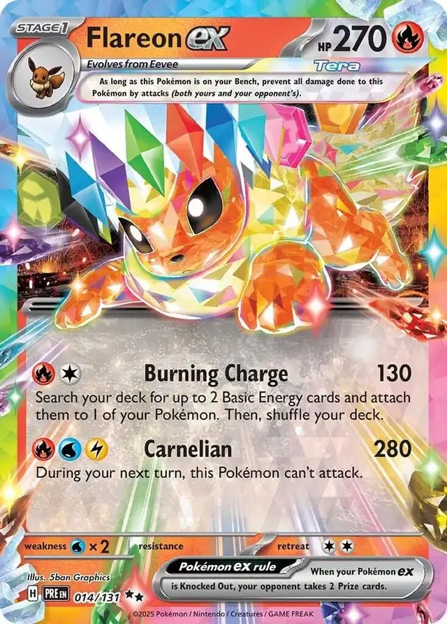 Flareon ex - Pokemon Prismatic Evolutions #14