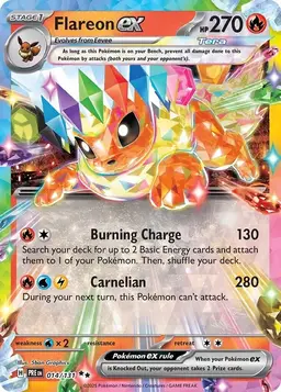 Flareon ex 14 - Pokemon Prismatic Evolutions
