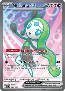 Meloetta ex 159 - Pokemon Black Bolt