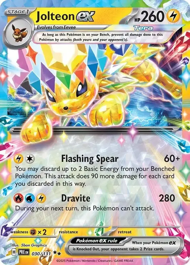 Jolteon ex - Pokemon Prismatic Evolutions #30
