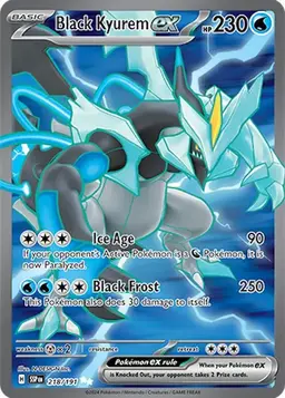 Black Kyurem ex 218 - Pokemon Surging Sparks