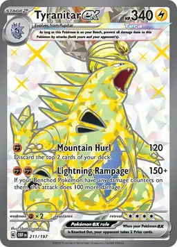 Tyranitar ex 211 - Pokemon Obsidian Flames