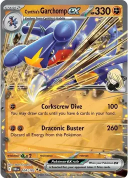 Cynthia's Garchomp ex 104 - Pokemon Destined Rivals