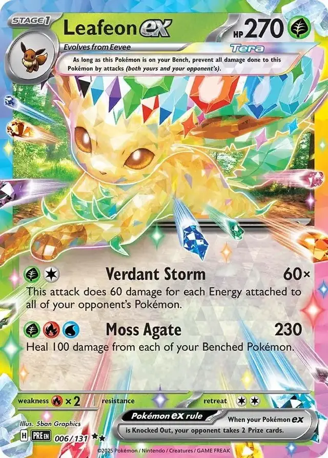 Leafeon ex - Pokemon Prismatic Evolutions #6