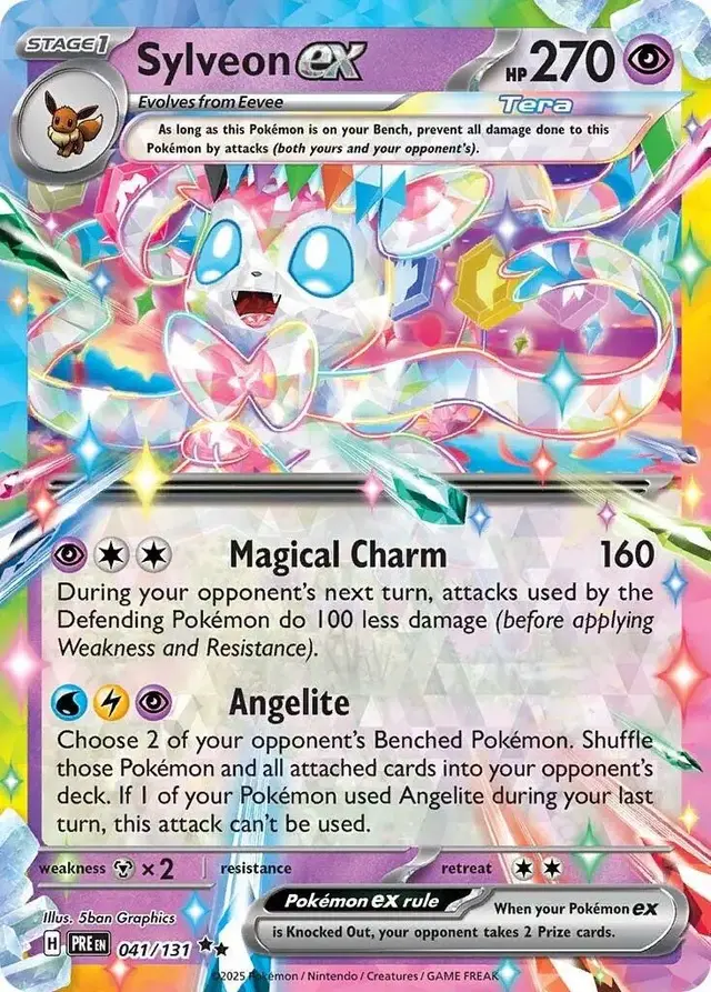 Sylveon ex - Pokemon Prismatic Evolutions #41