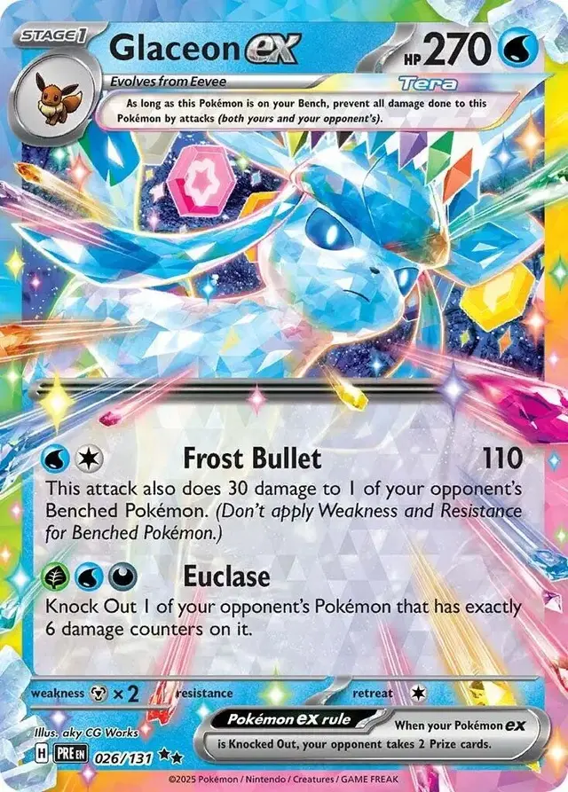 Glaceon ex - Pokemon Prismatic Evolutions #26