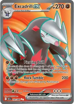 Excadrill ex 160 - Pokemon Black Bolt