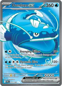 Dondozo ex 211 - Pokemon Destined Rivals