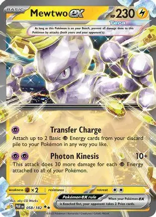 Mewtwo ex - Pokemon Paradox Rift #58