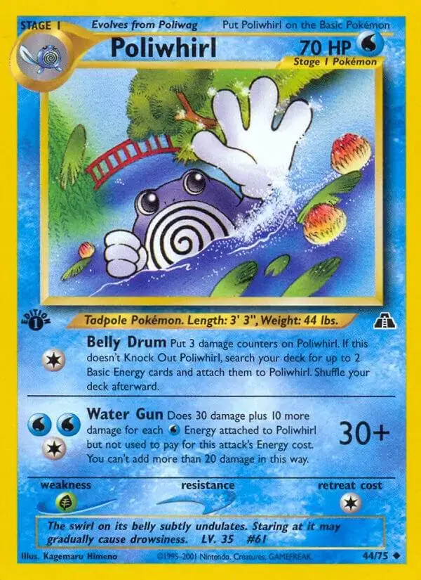 Poliwhirl [1st Edition] - Pokemon Neo Discovery #44