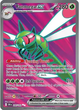 Yanmega ex 206 - Pokemon Destined Rivals