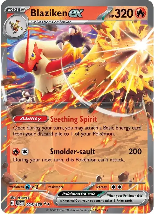 Blaziken ex - Pokemon Journey Together #24