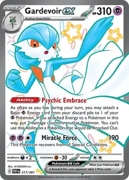 Gardevoir ex 217 - Pokemon Paldean Fates