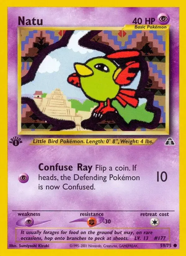 Natu [1st Edition] - Pokemon Neo Discovery #59