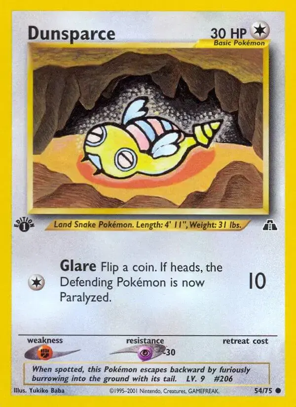 Dunsparce [1st Edition] - Pokemon Neo Discovery #54