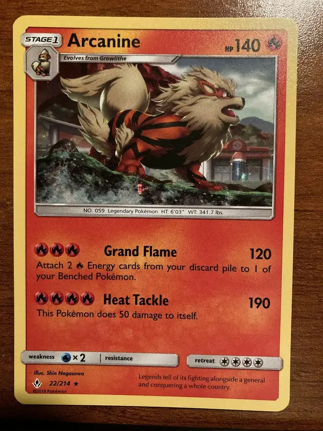Arcanine [Cosmos Holo] - Pokemon Sun & Moon #22