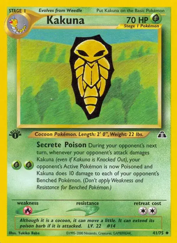 Kakuna [1st Edition] - Pokemon Neo Discovery #41