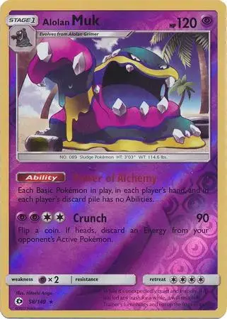 Alolan Muk [Reverse Holo] - Pokemon Sun & Moon #58