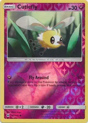 Cutiefly [Reverse Holo] - Pokemon Sun & Moon #92