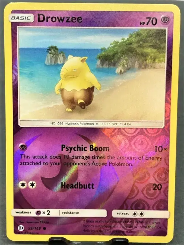 Drowzee [Reverse Holo] - Pokemon Sun & Moon #59