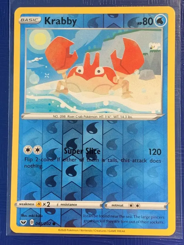 Krabby [Reverse Holo] - Pokemon Sword & Shield #43