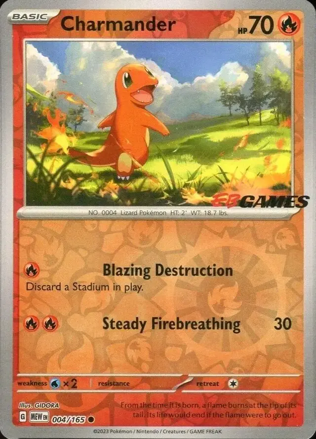 Charmander [EB Games] - Pokemon Scarlet & Violet 151 #4