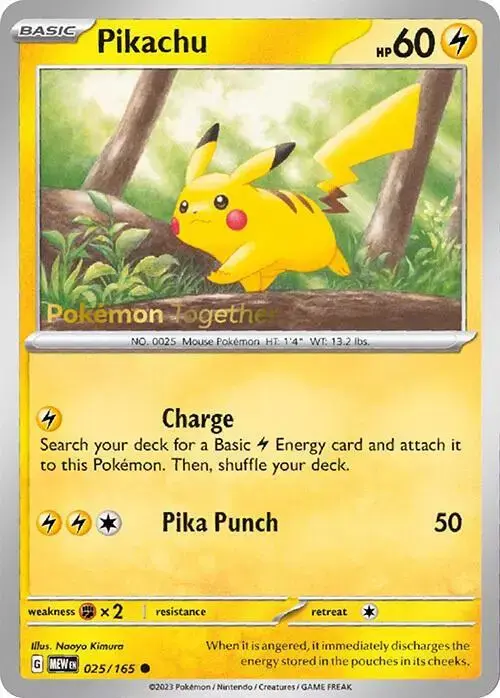 Pikachu [Pokemon Together] - Pokemon Scarlet & Violet 151 #25