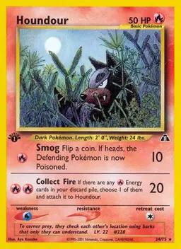 Houndour [1st Edition] - Pokemon Neo Discovery