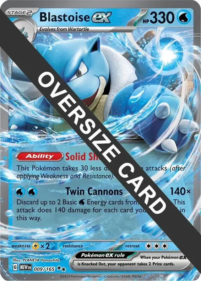 Blastoise Ex [Jumbo] - Pokemon Scarlet & Violet 151 #9