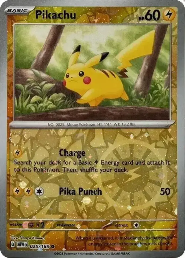 Pikachu [Cosmos Holo] - Pokemon Scarlet & Violet 151 #25