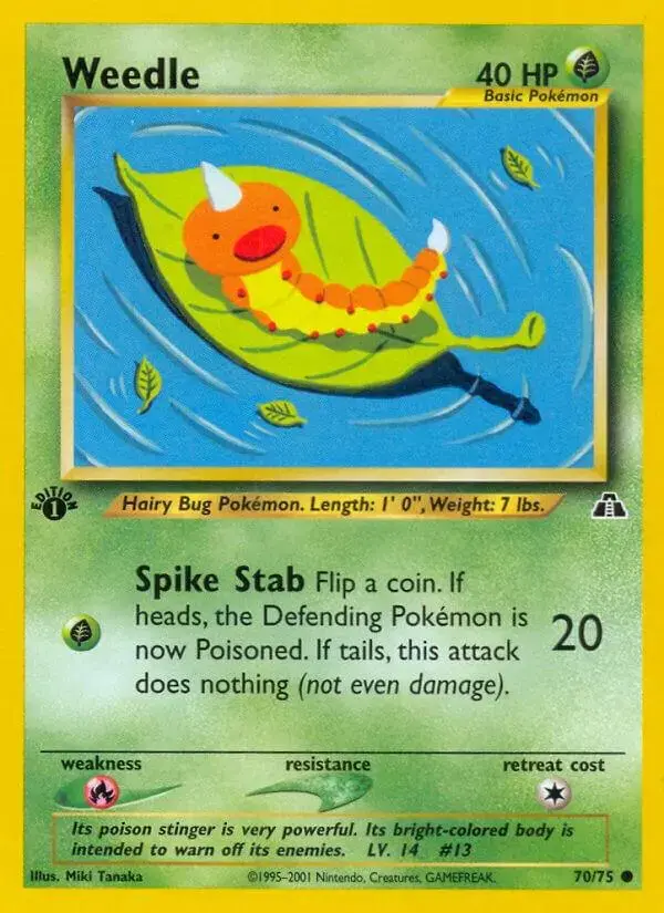 Weedle [1st Edition] - Pokemon Neo Discovery #70