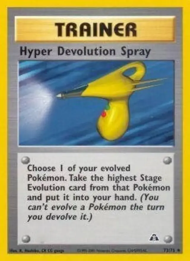 Hyper Devolution Spray - Pokemon Neo Discovery #73