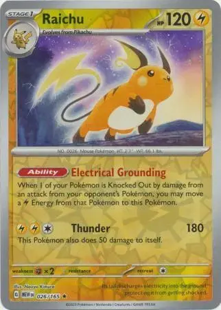 Raichu [Reverse Holo] - Pokemon Scarlet & Violet 151 #26