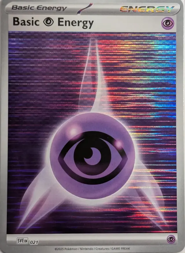 Basic Psychic Energy [Holo] #21 - Pokemon Scarlet & Violet Energy
