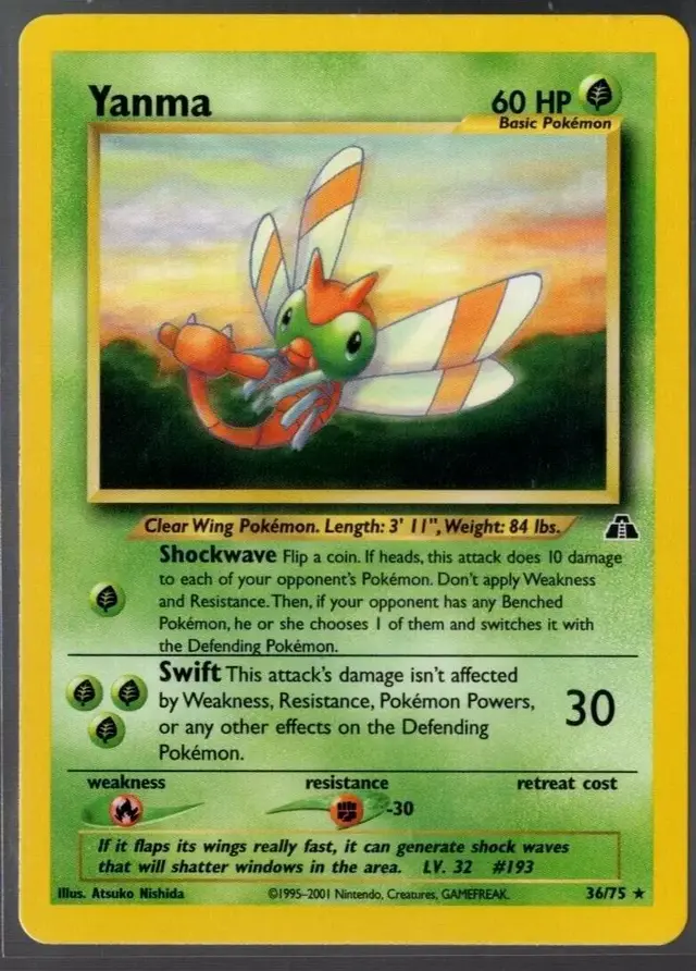 Yanma - Pokemon Neo Discovery #36