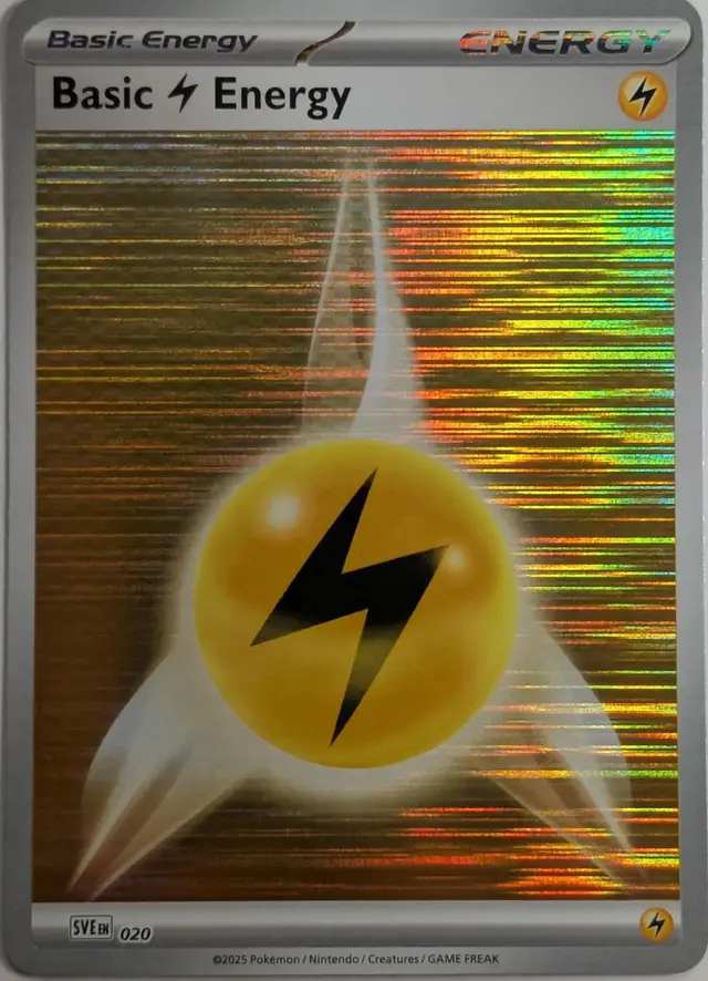 Basic Lightning Energy [Holo] #20 - Pokemon Scarlet & Violet Energy