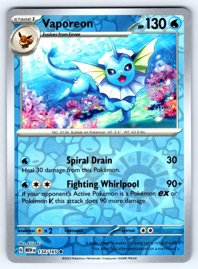 Vaporeon [Reverse Holo]