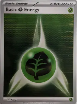 Basic Grass Energy [Holo] #17 - Pokemon Scarlet & Violet Energy