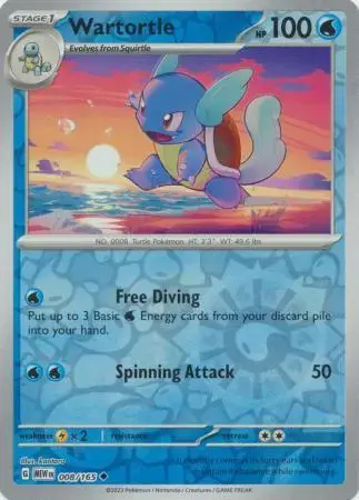 Wartortle [Reverse Holo] - Pokemon Scarlet & Violet 151 #8