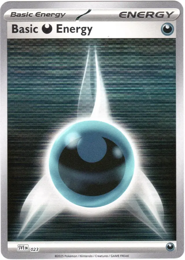 Basic Darkness Energy [Holo] #23 - Pokemon Scarlet & Violet Energy