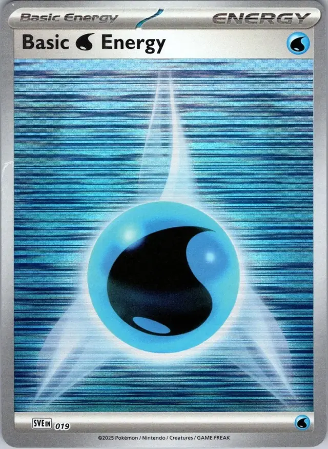 Basic Water Energy [Holo] #19 - Pokemon Scarlet & Violet Energy