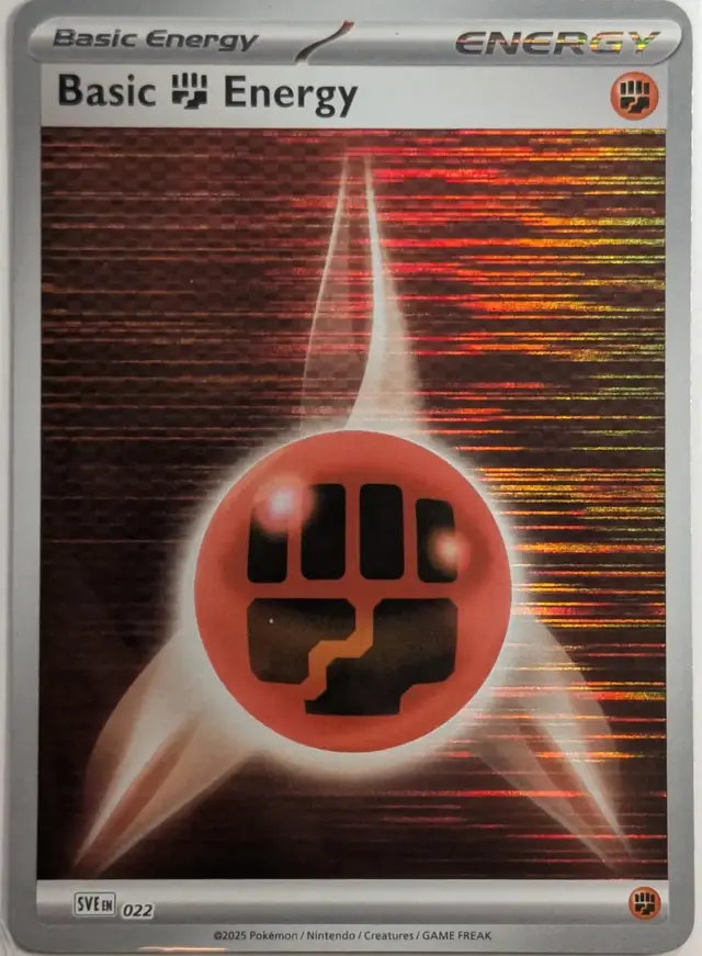 Basic Fighting Energy [Holo] #22 - Pokemon Scarlet & Violet Energy