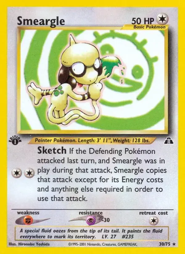 Smeargle [1st Edition] - Pokemon Neo Discovery #30