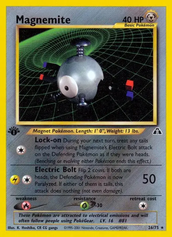 Magnemite [1st Edition] - Pokemon Neo Discovery #26