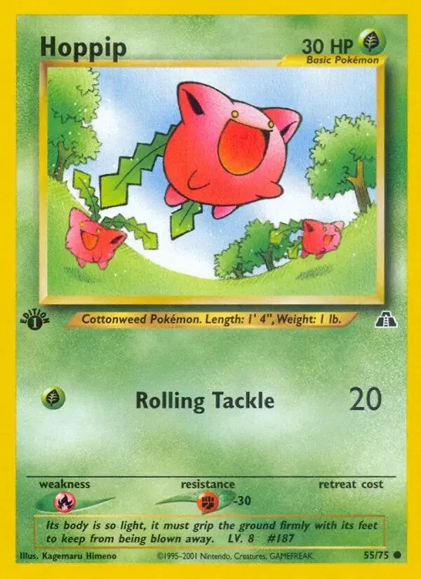 Hoppip [1st Edition] - Pokemon Neo Discovery #55