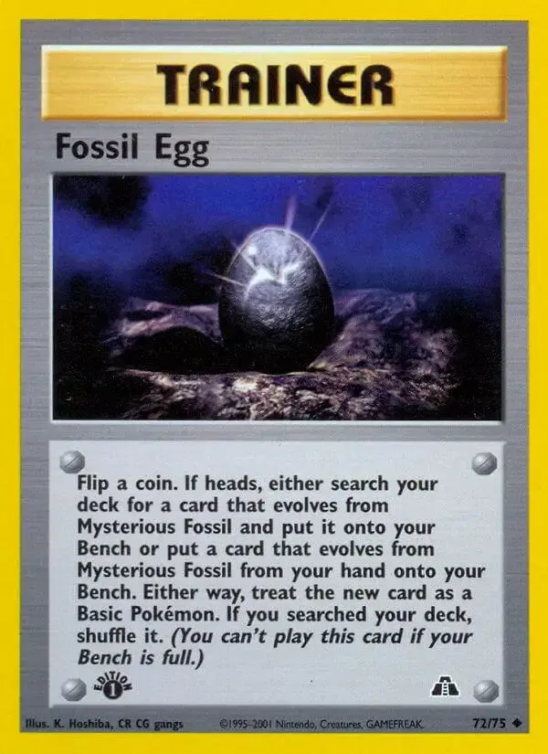Fossil Egg [1st Edition] - Pokemon Neo Discovery #72